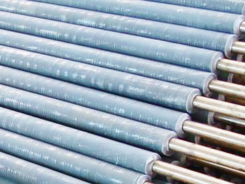 High efficiency bimetallic rolled tube