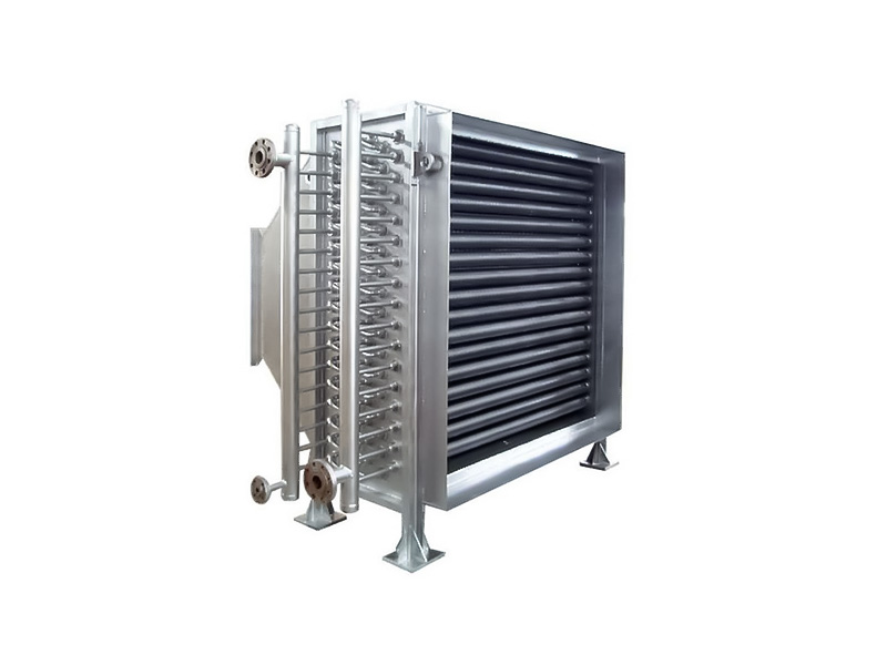 Single and double metal fin heat exchanger